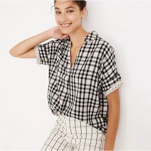 NWT Madewell Courier Button-Back Shirt